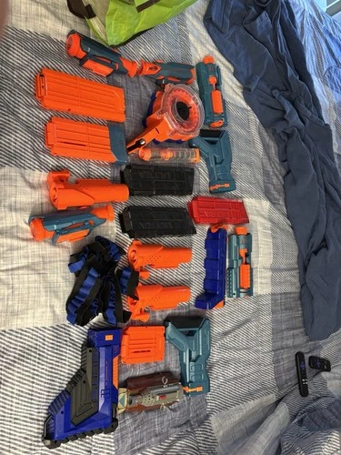 Lot Of Nerf Gun  Attachments Parts Accessories Scopes