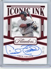 2024 Panini Flawless Iconic Ink Cecil Fielder #II-CF 06/20