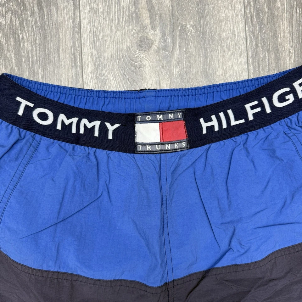 Vintage Tommy Hilfiger "Tommy Trunks" Swim Shorts Men's size Medium - Image 2 of 4