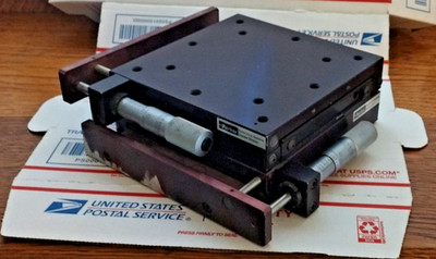 Parker4426 X/Y Stage 1''x .001''  Starrett Micrometer Positioning System