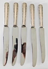 Lot  5 Candlelight Towle Sterling Silver Handle Knife Knives Mono  "B"