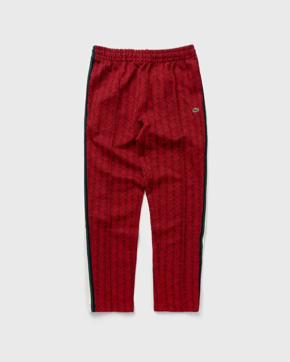 Lacoste Men’s Paris Monogram Sweatpants Pinot Red CHOOSE SIZE