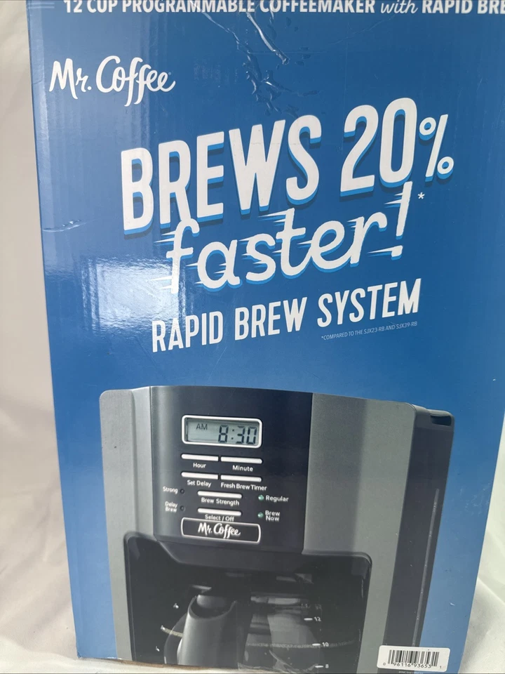 Mr. Coffee 12-Cup Programmable Coffee Maker Rapid Brew Open Box BVMC-EHX33BM-NP - Image 4 of 4