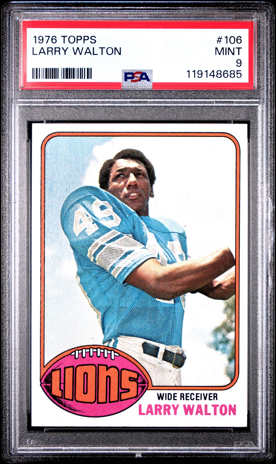 1976 TOPPS #106 LARRY WALTON PSA 9