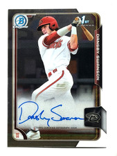 2015 Bowman Chrome DANSBY SWANSON Auto 1st Bowman RC Diamondbacks Chicago Cubs