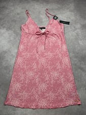 NWT BCBGMAXAZRIA Dress Women Medium Wild Rose Cami Adjustable Straps Casual