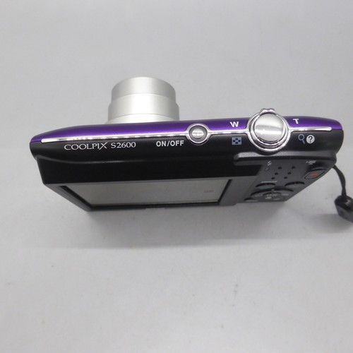 Nikon Digital Camera Coolpix S2600 14.0MP Purple Tested - Picture 5 of 9