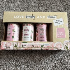 Love Beauty And Planet Juego de Regalo de 3 Piezas con Bolso de Mano Murumuru Butter Nuevo en Caja