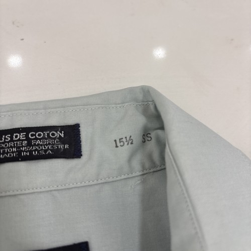Christian Dior Monsieur Cropped Button Down Mens Green Size 15 1/2 (32-33) - Picture 4 of 12