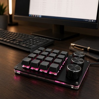 19 Input Macro Pad - Mechanical Keyboard USB & Bluetooth