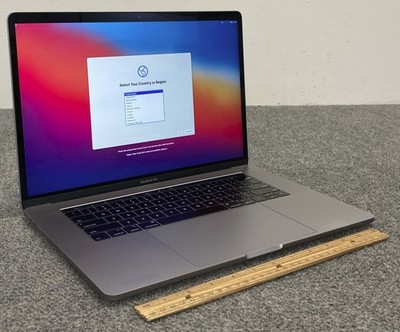 Apple MacBook Pro A1990 MR932LL/A 2018 2K 15.4'' i7-8750H 16GB 512GB NVMe, As Is