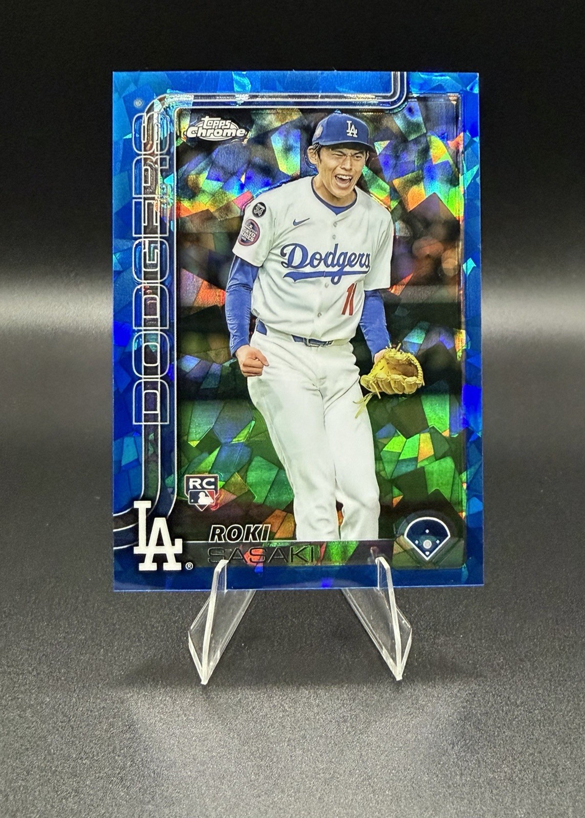 2025 Topps Chrome Sapphire Roki Sasaki Image Variation Dodgers