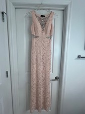 Camille La Vie Light Pink/Nude Embellished Lace Mermaid Gown - Worn Onc