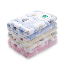 3-Pack Super Soft Fluffy Elephant Pet Blankets for Dogs  Cats - 23x16 Inch