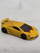Hot Wheels Lamborghini Sesto Elemento Yellow 2013, Loose, Used