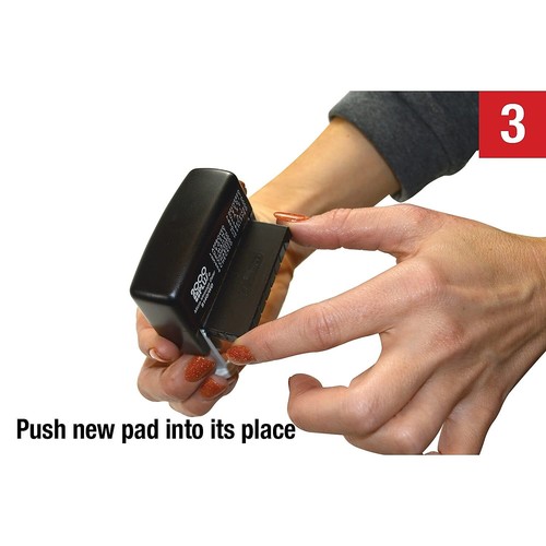 2000 PLUS 12 in 1 Self Inking Date and Message Rubber Stamp Black Ink - Picture 9 of 9