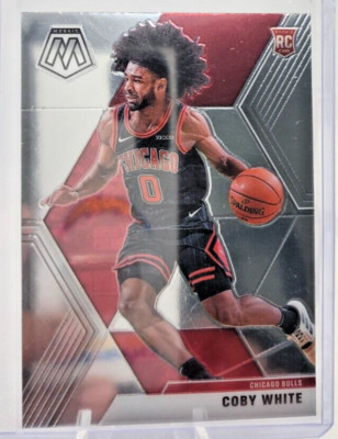 2019-20 Panini Mosaic Rookie RC Coby White Chicago Bulls #211