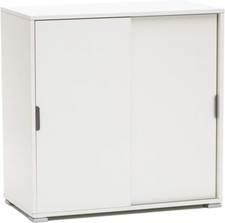 Me204BIA ante scorrevoli. Scarpiera.mobiletto . Gia' montato ,Legno, Bianco, 38x