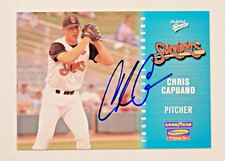 CHRIS CAPUANO Signed 2003 Tucson Sidewinders Card Arizona Diamondbacks Autograph