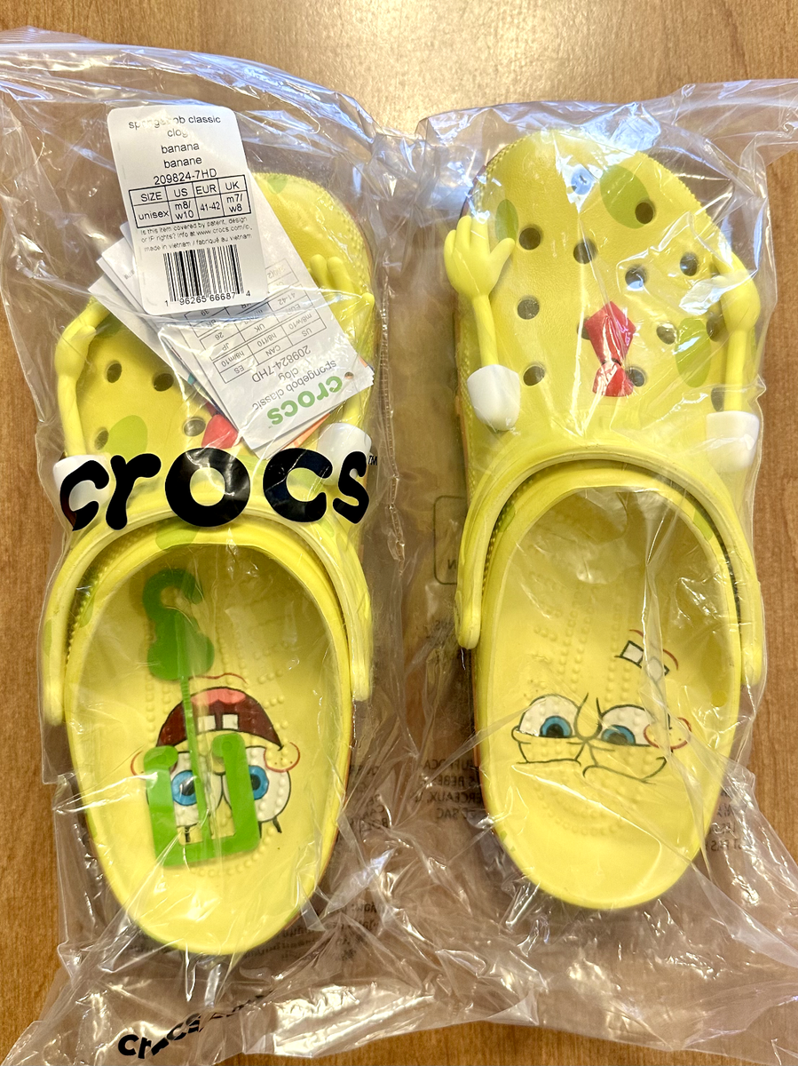 エト SpongeBob® SquarePants X Crocs Classic Clog Men's Size 8 Women's