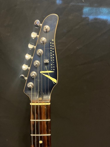 2018 Tom Anderson Drop Top Artic Blue Burst With Binding W/OHSC - Picture 10 of 21