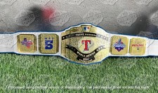 Texas Rangers World Series 2023 Champions Championship Belt Adult Size 2mm Brass