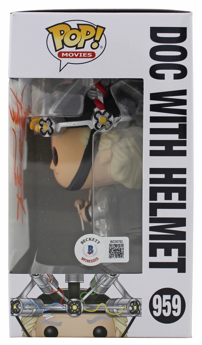 鑑定Beckett鑑定マーク付きFunko Back to the Future Christopher Lloyd Back To The Future Signed #959 Funko Pop
