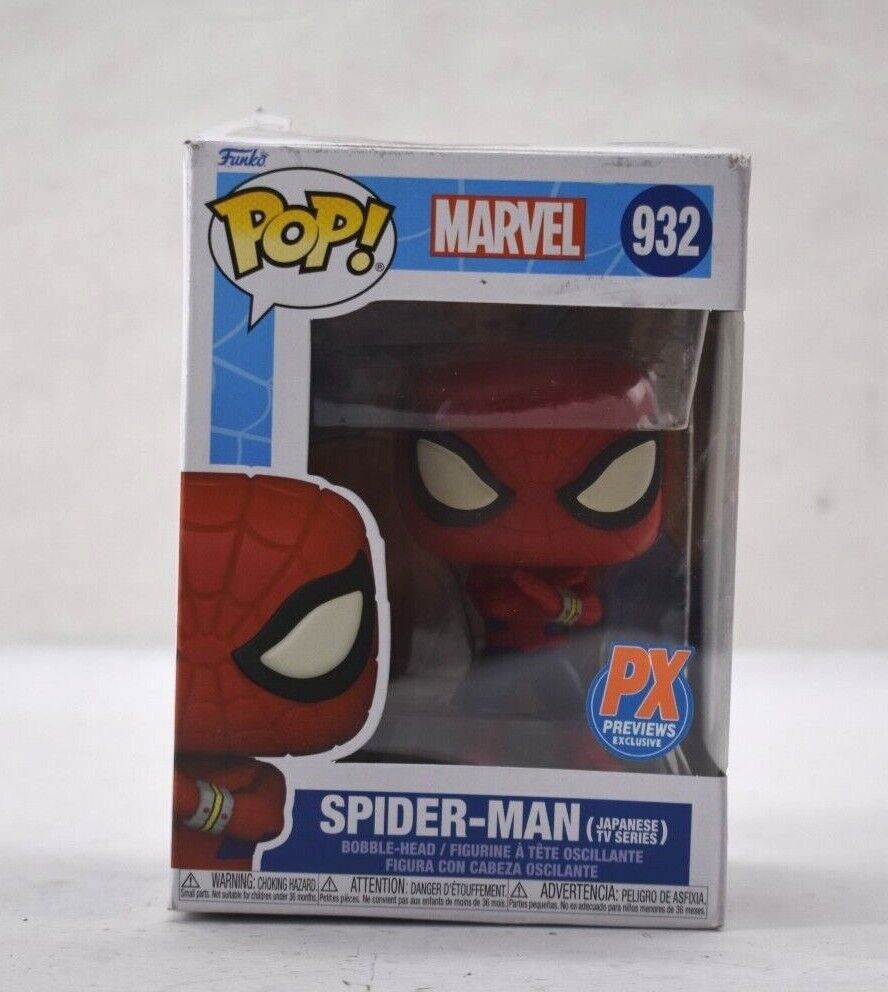 Funko Pop! Marvel Spider-Man Bobble-Head Serie De Televisión Japonesa Px Exclusiva 932