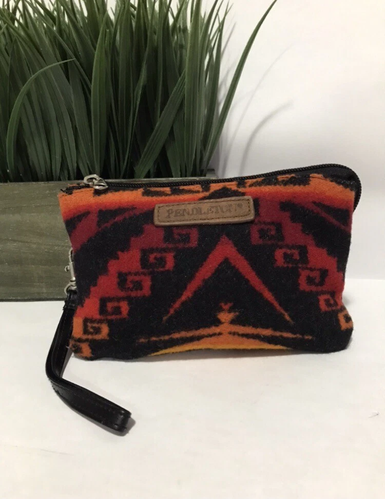 PENDLETON Wool Native American 3 Pocket Clutch Wristlet Purse Wallet Bag |  eBay