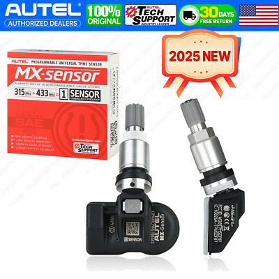 1xAutel MaxiTPMS 315MHz/433MHz 2 in 1 MX-Sensor Programmable fit TPMS OEM Sensor