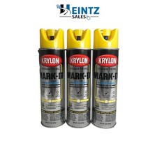 Krylon 731708 - 3 PACK Mark-It WB Inverted Marking Paint - APWA Utility Yellow