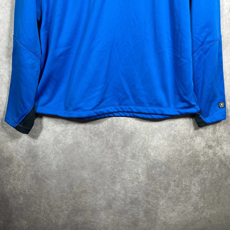 Pullover OGIO Torque Para Hombres XL Azul Cuarto Cremallera Mangas Largas Blackrock Thleisure Foto 3 de 4