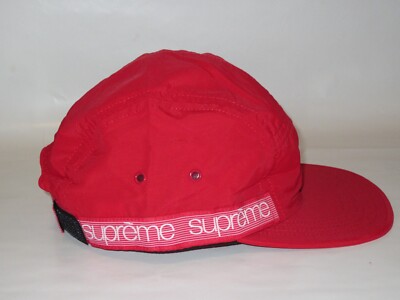 SUPREME New York Tonal Taping Camp Cap RED Hat Adjustable NEW! S/S