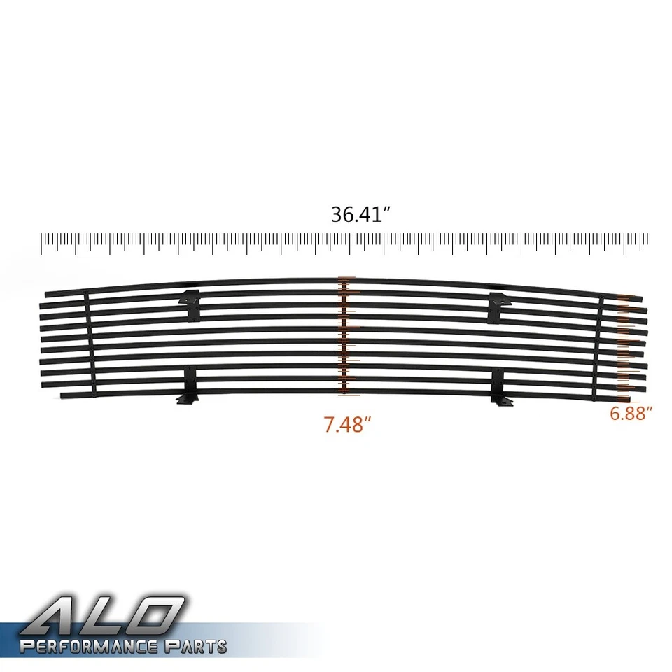 Fit For 2009-2014 Nissan Maxima Front Upper Bumper Black Billet Grille Insert - Imagem 2 de 4