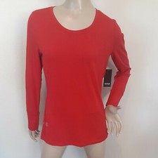 NWT A.N.A. Women's Red Long Sleeve T-Shirt Round Neck Multiple Sizes