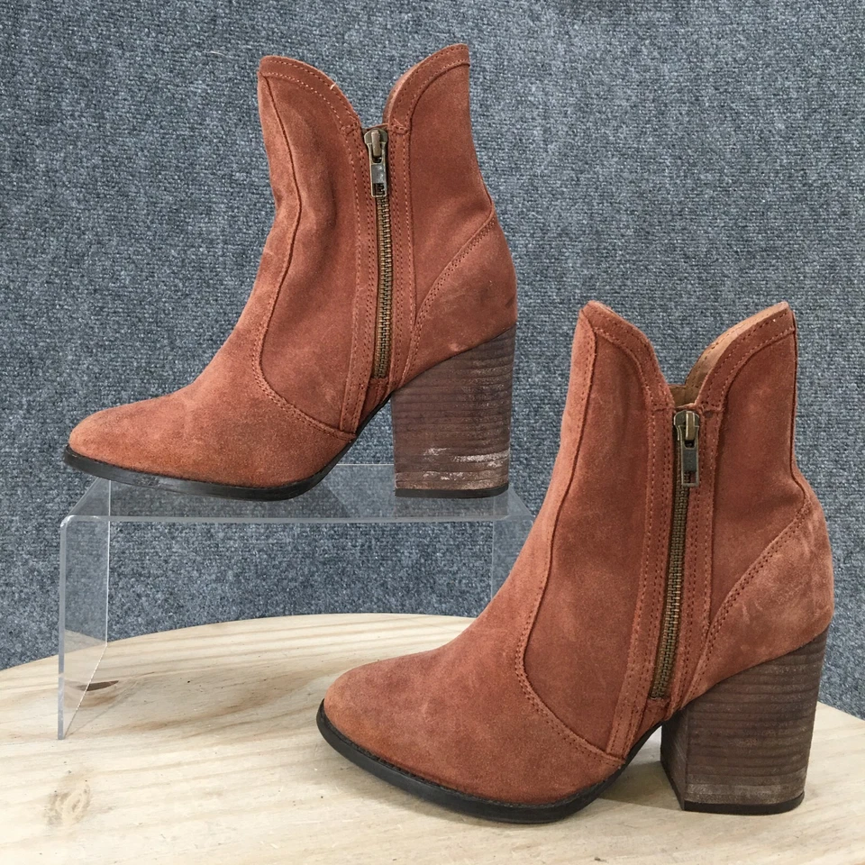 Botas Seychelles Mujer 6 Lori Penny Botín Occidental Vaquera Marrón Gamuza Tobillo Foto 2 de 4