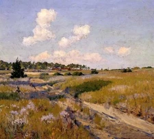 Oil painting impression landscape Afternoon-Shadows-William-Merritt-Chase-canvas