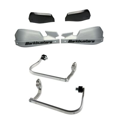 BarkBuster VPS silberner Handschutz & Fit Kit Honda CRF1000L Africa Twin 2016 - 19