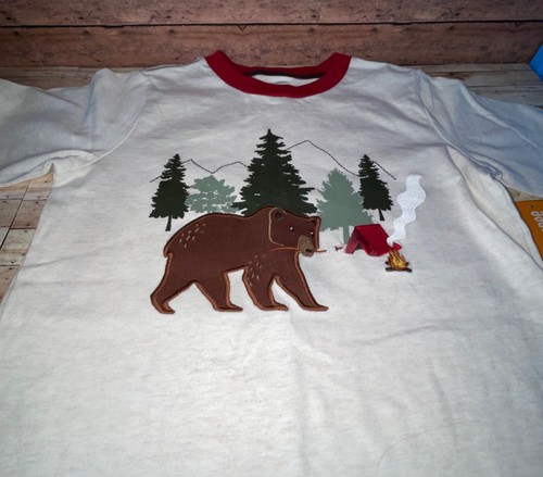 NWT Gymboree s’more style 3 pc outfit set tee, hoodie, jogger pants sz 7 bear - Picture 4 of 8