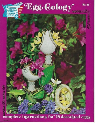 Egg-Cology Beaded Faberge Eggs Vintage How to Craft Instruction Book Patterns