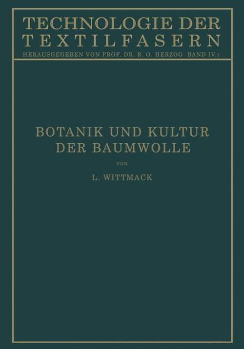 Thumbnail - Ludwig Wittmack | Botanik Und Kultur Der Baumwolle | Taschenbuch |