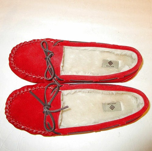 Suede FUR Lined Size 12 SLIPPERS 