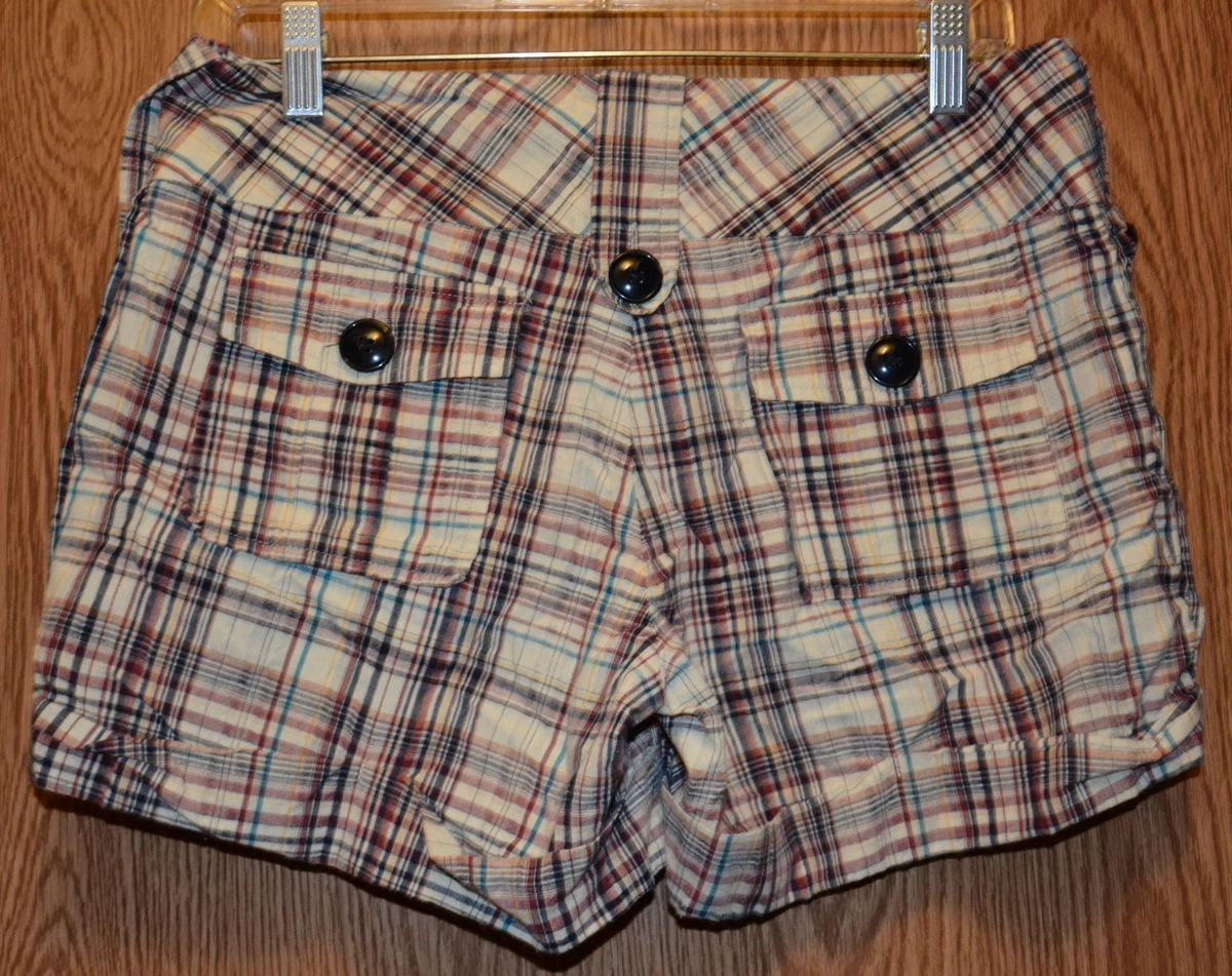 Pantalones cortos plisados a cuadros Junior para mujer Twenty One talla 7 muy buenos