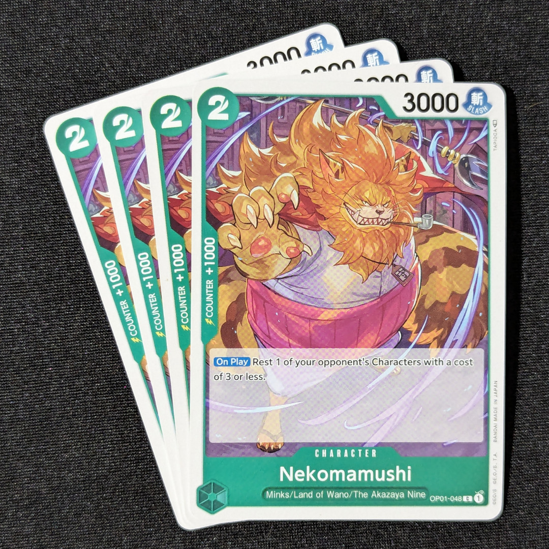 Nekomamushi - Romance Dawn (OP01-048) One Piece TCG x4 Playset