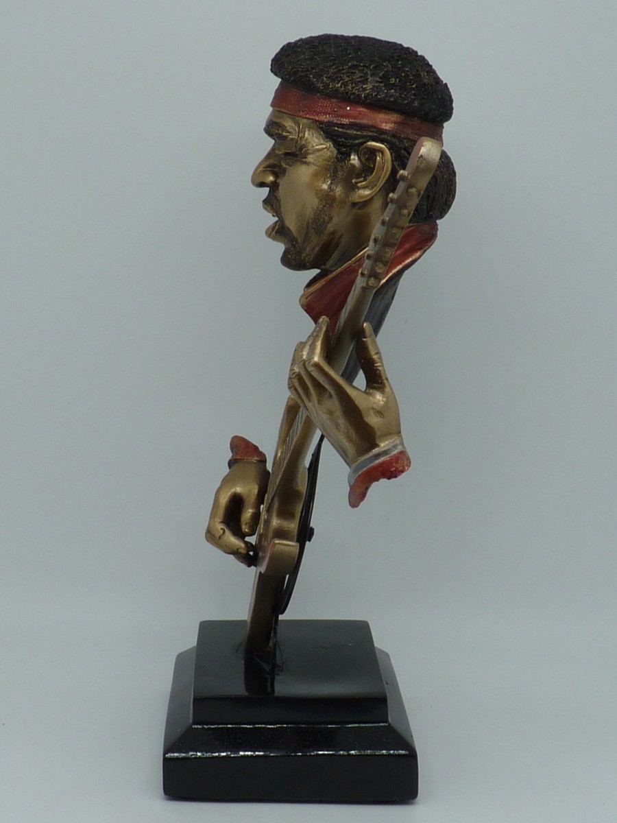 Statue Résine Musicien Noir Jazz à La Clarinette – 26,5 Cm – STATUE ET DESIGN – France