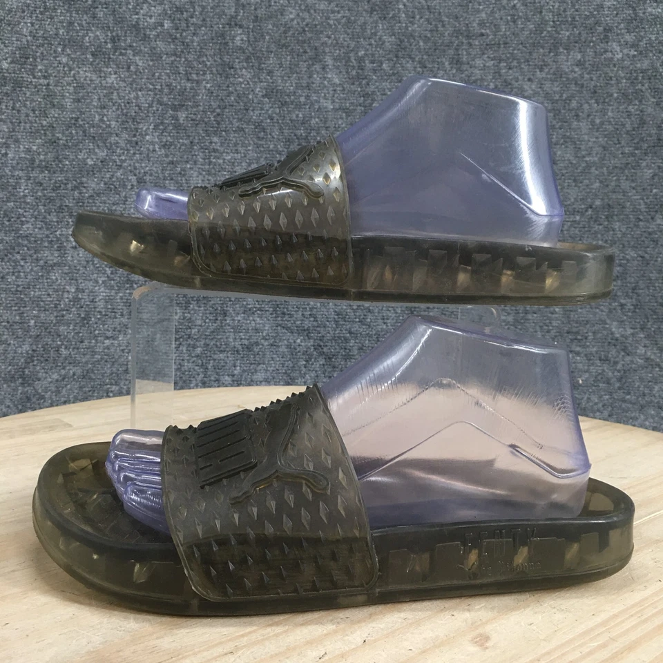 Sandalias Puma para mujer US9.5 UK7 Fenty de Rihanna sin cordones de gelatina planas negras Foto 2 de 4