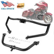 Chopped Engine Guard Crash Bar & Fairing Support For Harley Road Glide 2015-2024