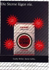 Lucky Strike Werbung Anzeige Reklame