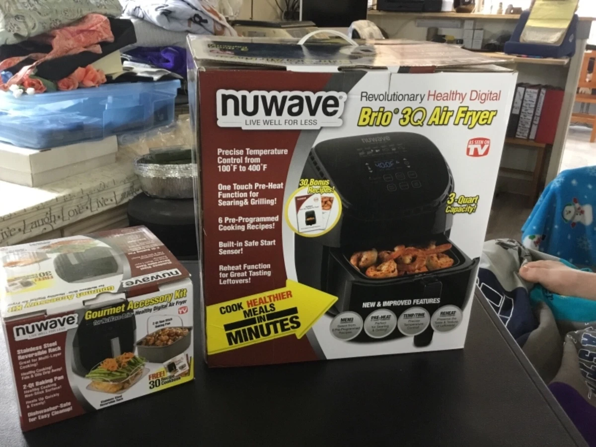  NUWAVE Brio 3-Quart Digital Air Fryer With Bonus Pan