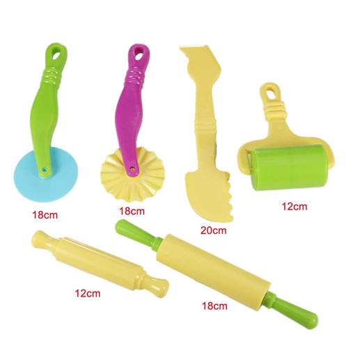 6 Pcs Clay Dough Tools Kit Clay Modelling Tool Kit Dough Rollers Molds Cutters P - Picture 2 of 9
